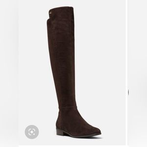 Michael Michael Kors Bromley Suede Knee-High Riding Boots- CHOCOLATE SIZE 8 NEW!